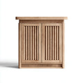 Credenza Sala da pranzo 95×42×98 cm - legno - due ante scanalate con piano superiore ampio