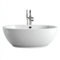 Vasca da bagno freestanding 160×75×58 cm - bianco - ovale compatta per bagno