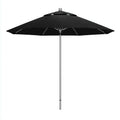 Ampio ombrellone da esterno 280×280×255 cm - blu/bianco - metallo e tessuto - parasole per all'aperto
