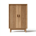 Credenza Sala da pranzo 100×45×150 cm - legno - due ante scanalate con struttura rialzata
