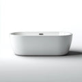 Vasca da bagno freestanding in acrilico 165×78×56 cm - Bianco - stile minimale per bagno