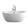 Vasca da bagno freestanding in acrilico 180×80×60 cm - Bianco - stile contemporaneo per bagno
