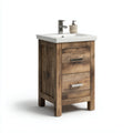 Lavabo bagno 60×46×55 cm - legno bianco - mobile sospeso salvaspazio